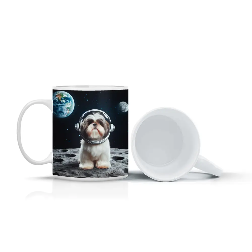 Shih Tzu Astronaut Dog On The Moon – Mugs