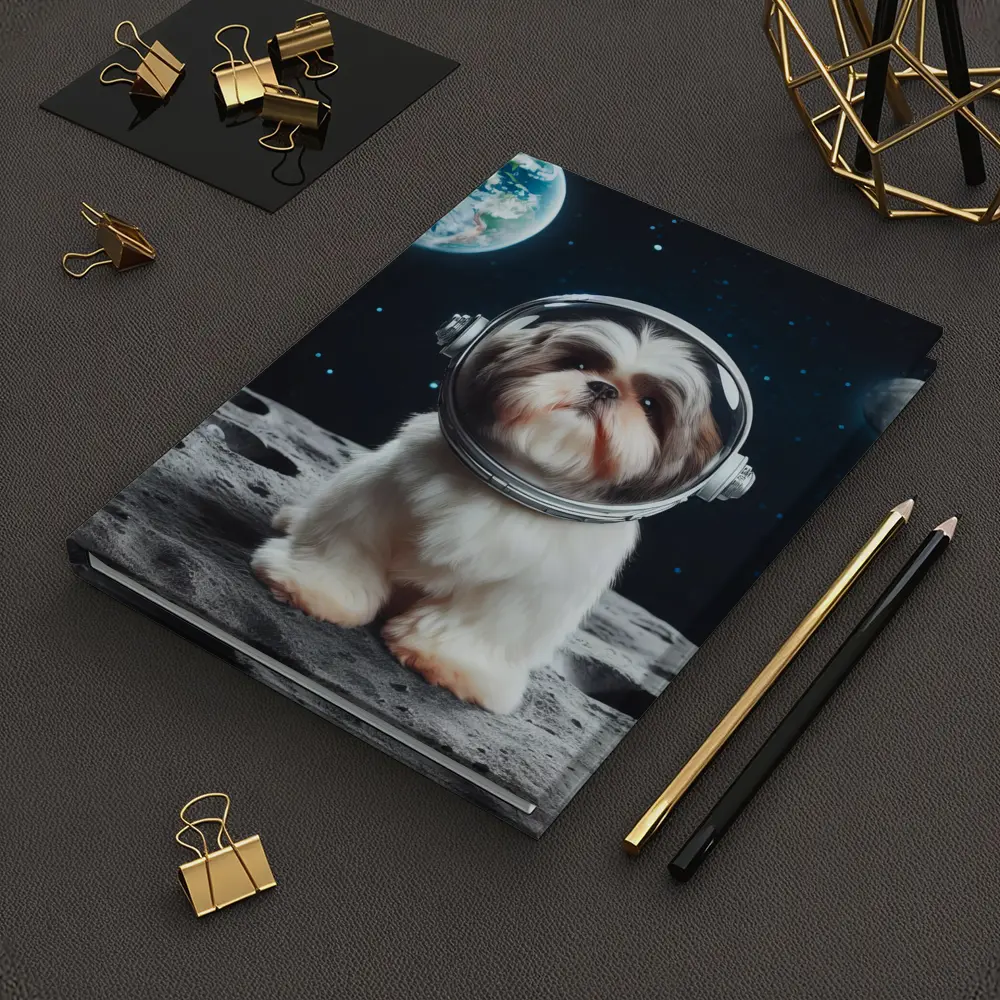 Shih Tzu Astronaut Dog On The Moon – Notebooks