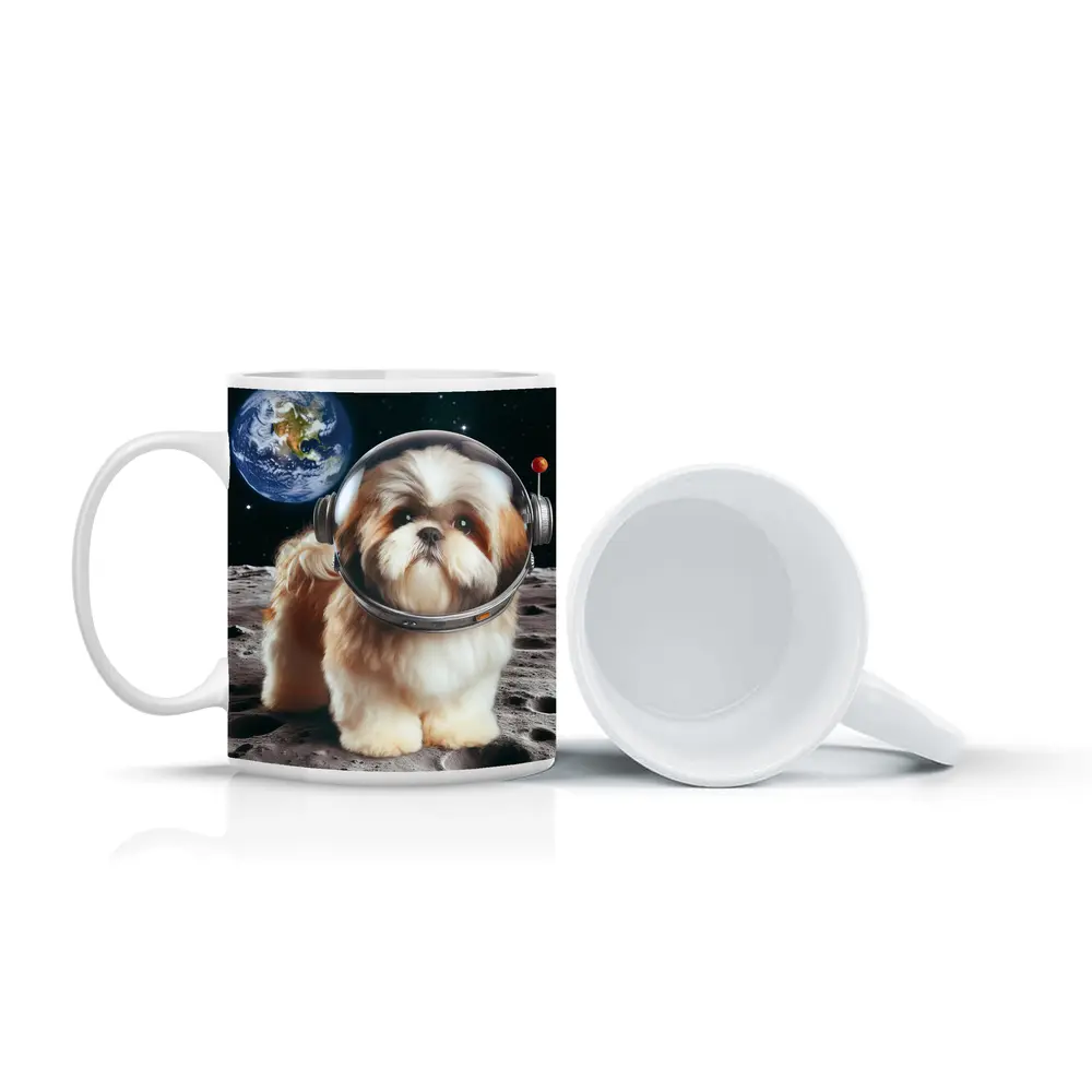 Shih Tzu Astronaut Dog on the Moon – Mugs