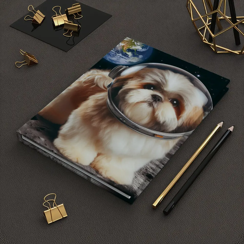 Shih Tzu Astronaut Dog on the Moon – Notebooks