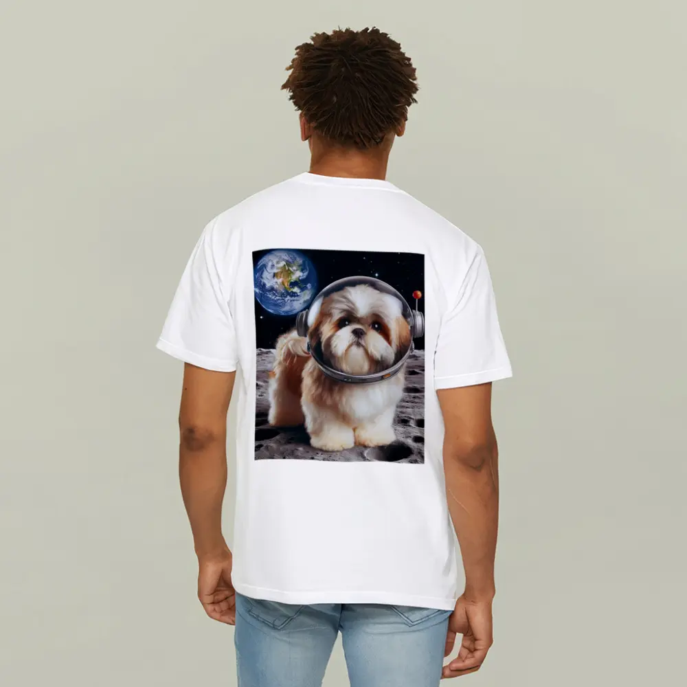 Shih Tzu Astronaut Dog on the Moon – T-Shirts