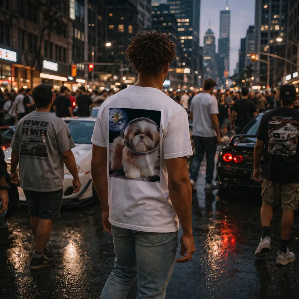 Shih Tzu Astronaut Dog on the Moon – T-Shirts