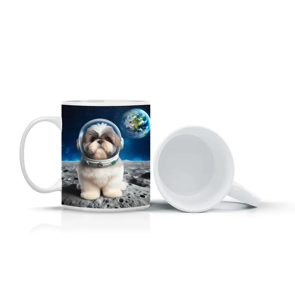 Shih Tzu Astronaut Dog On The Moon – Mugs