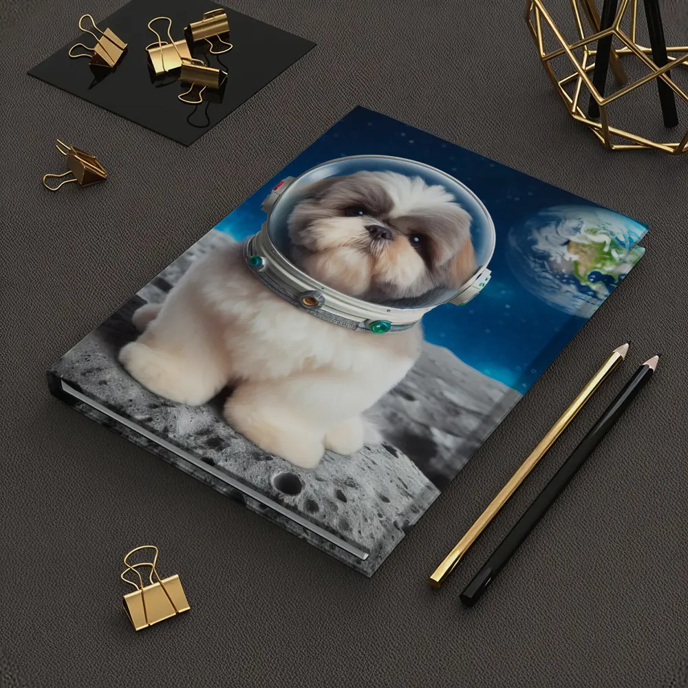 Shih Tzu Astronaut Dog On The Moon – Notebooks