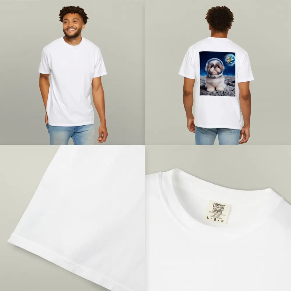 Shih Tzu Astronaut Dog On The Moon – T-Shirts