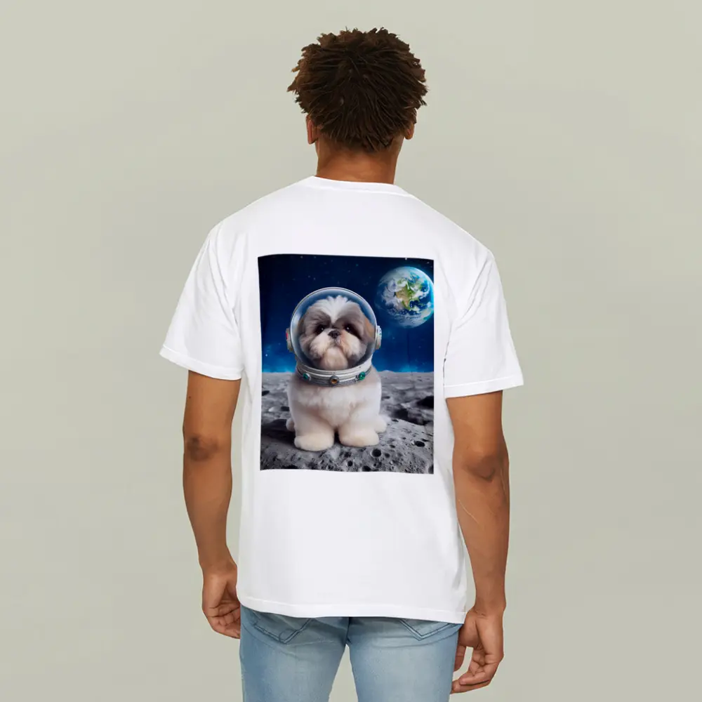 Shih Tzu Astronaut Dog On The Moon – T-Shirts