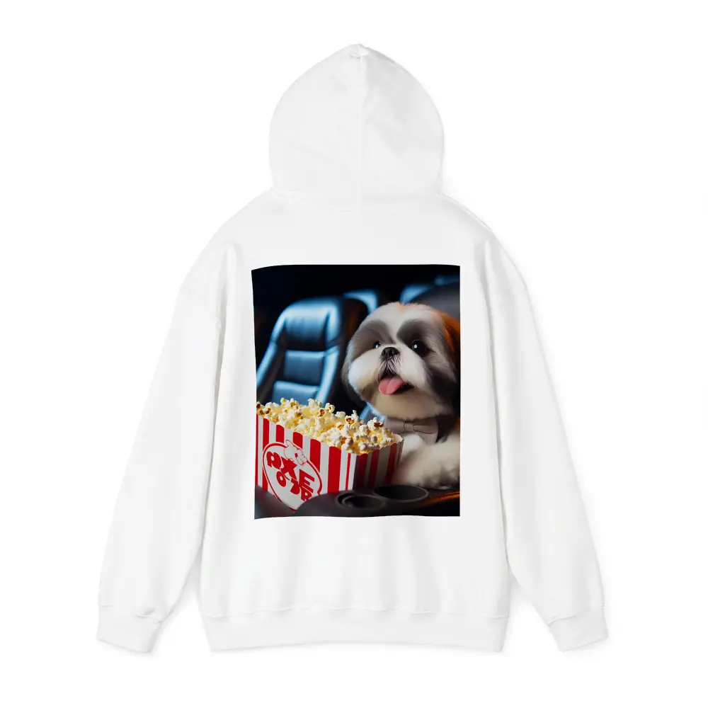 Shih Tzu Dog Watching Movie With Popcorn – Hoodies