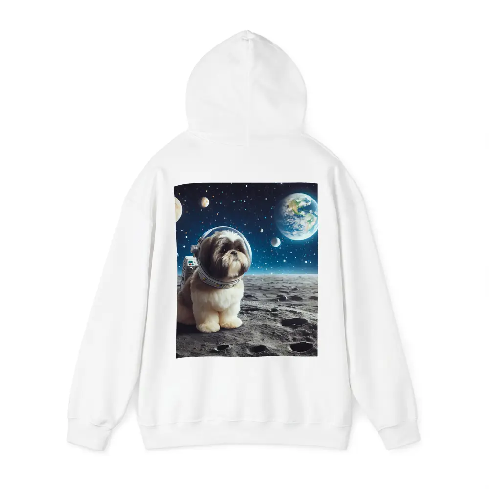 Shih Tzu Astronaut Dog on Moon Space – Hoodies
