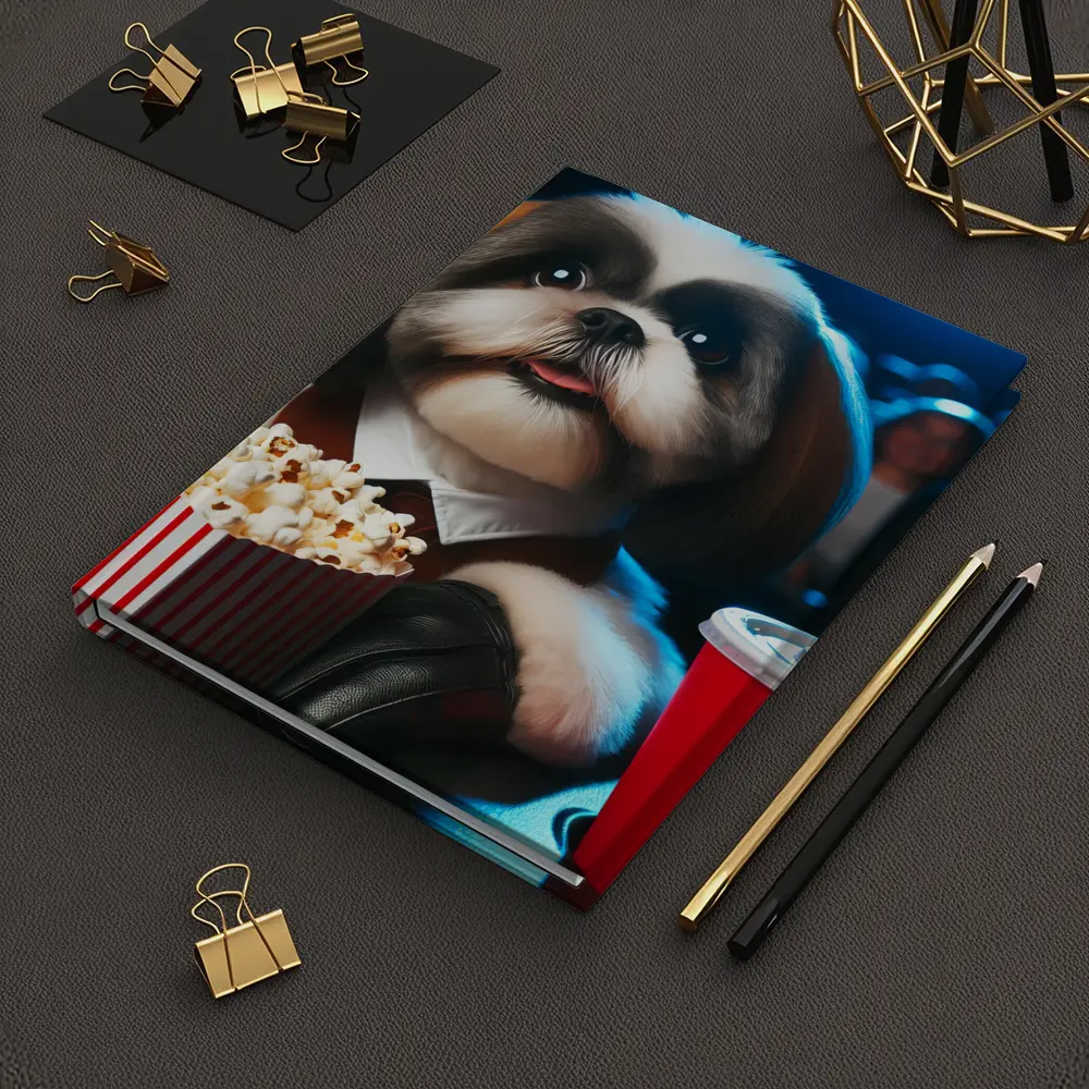 Shih Tzu Watching Movie At Cinema – Notebooks
