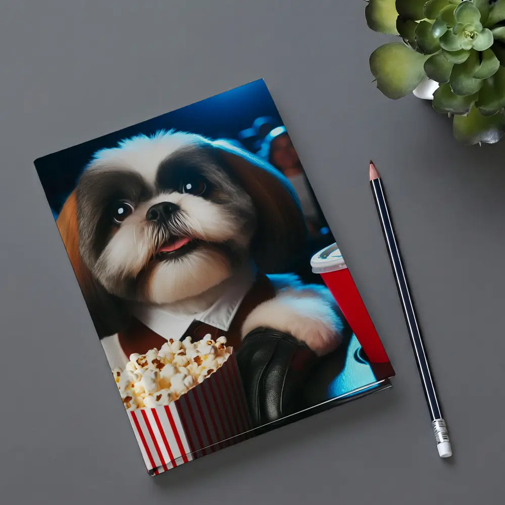 Shih Tzu Watching Movie At Cinema – Notebooks