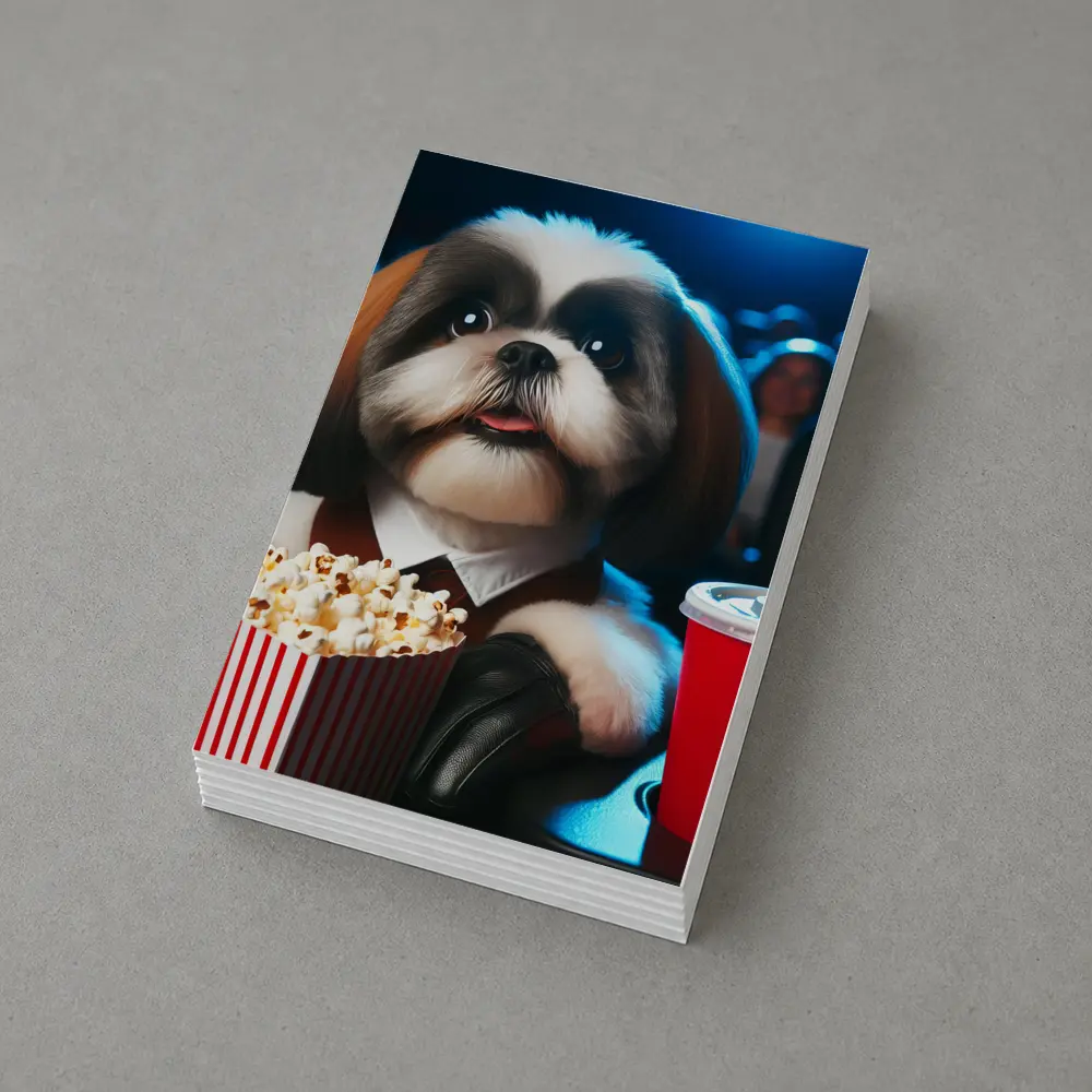 Shih Tzu Watching Movie At Cinema – Postcards