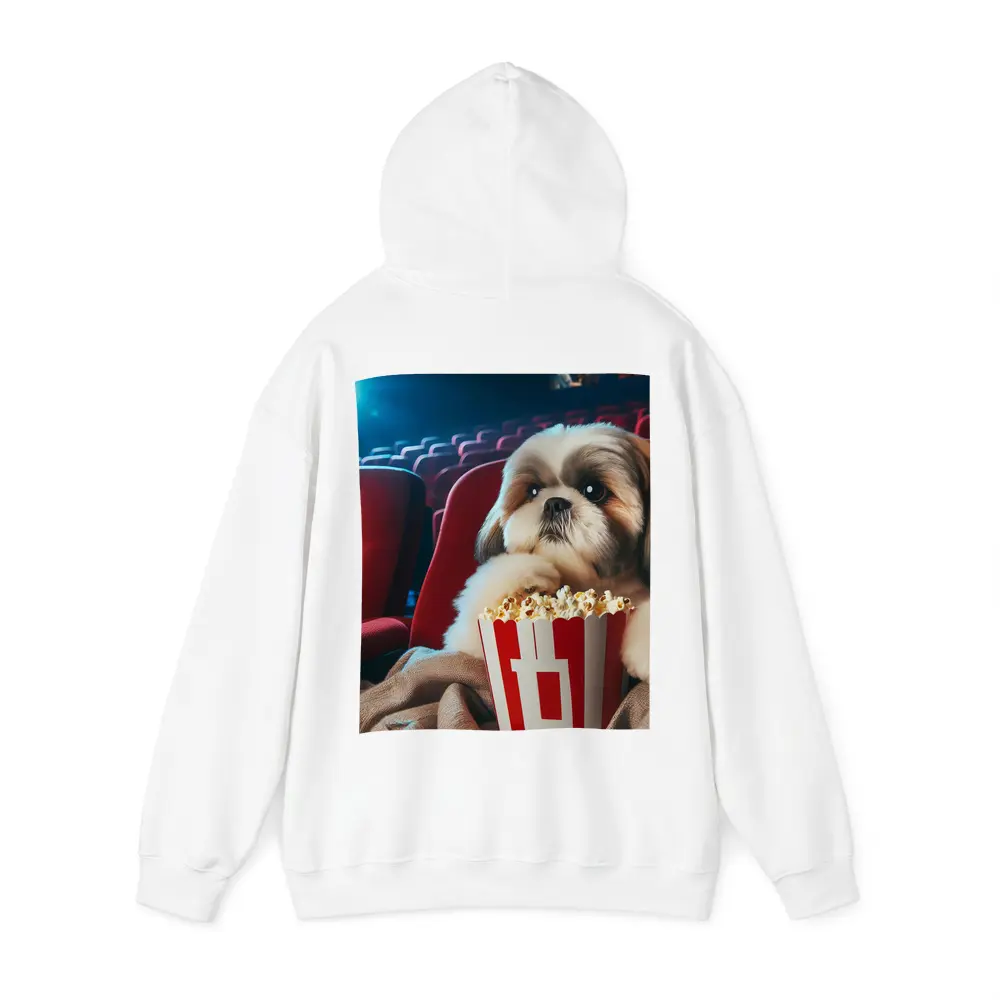 Shih Tzu Dog Watching Movie With Popcorn – Hoodies