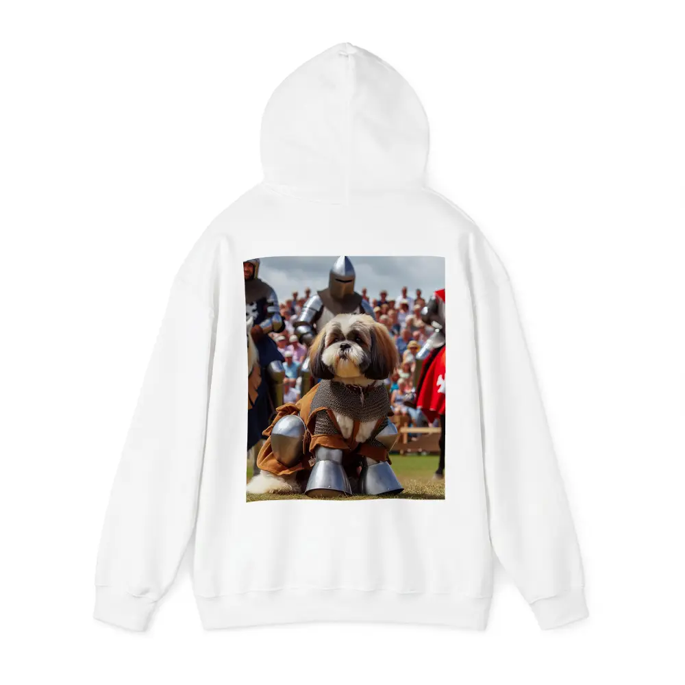 Shih Tzu Knight Medieval Armor Tournament Scene – Hoodies