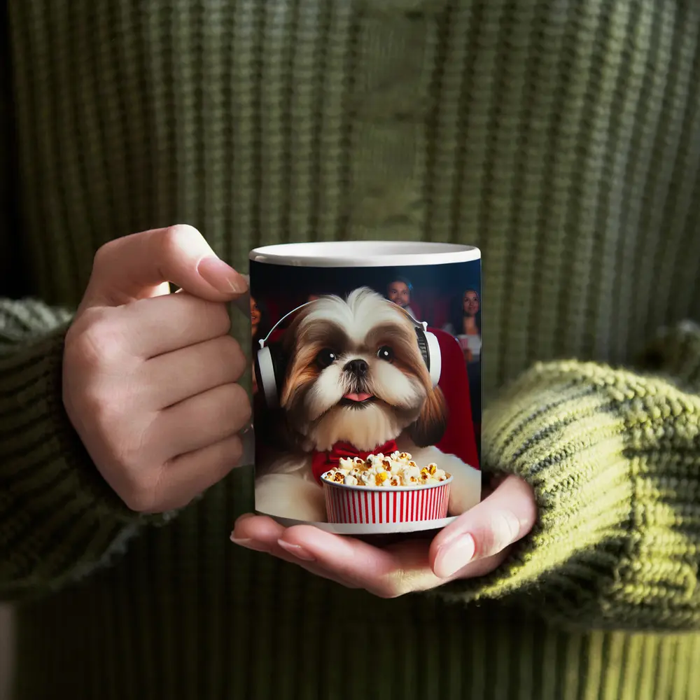 Shih Tzu Dog Movie Theater Popcorn Headphones – Mugs