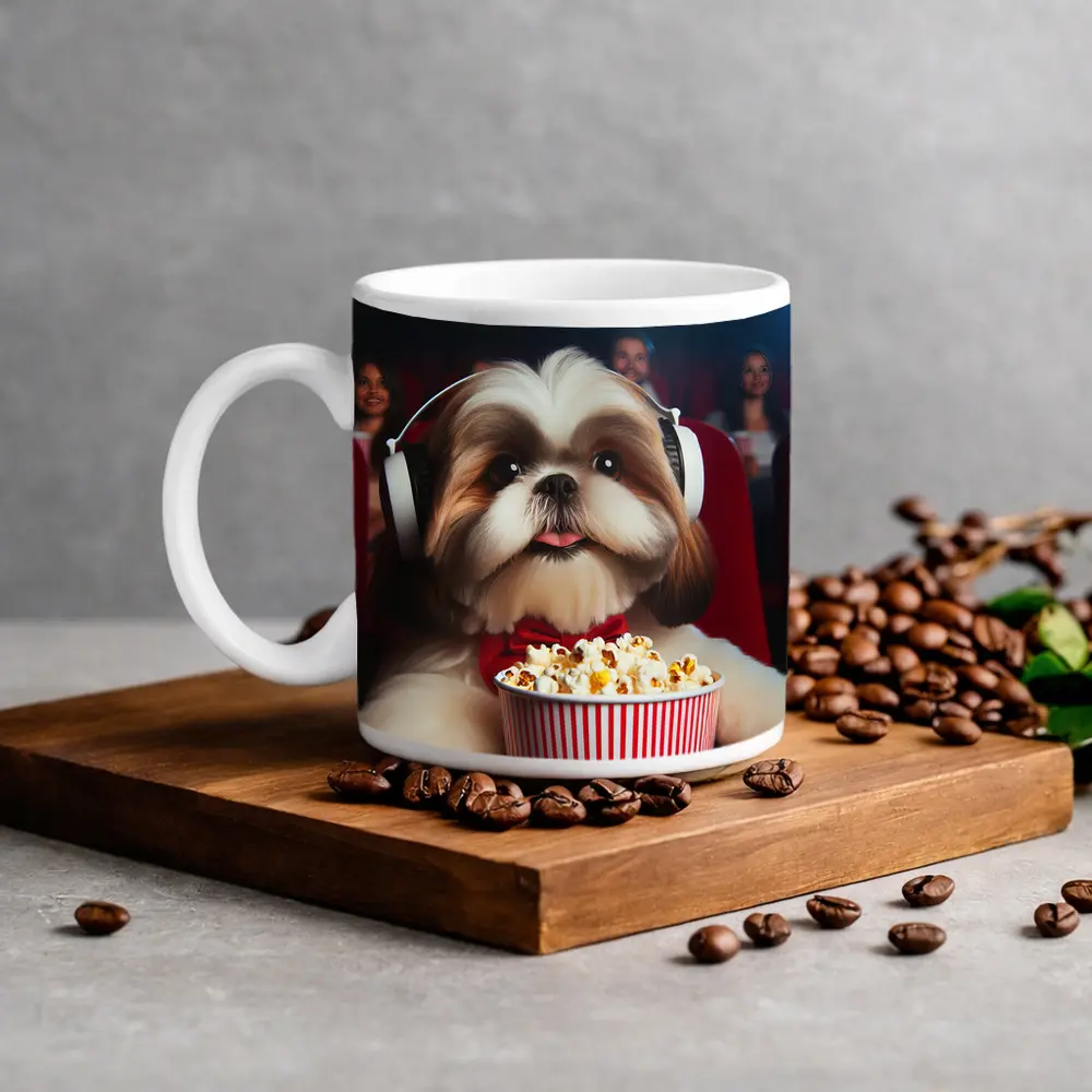 Shih Tzu Dog Movie Theater Popcorn Headphones – Mugs