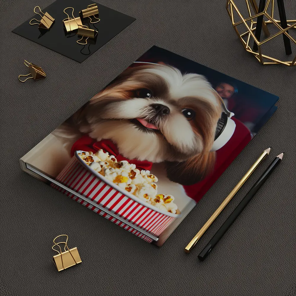 Shih Tzu Dog Movie Theater Popcorn Headphones – Notebooks