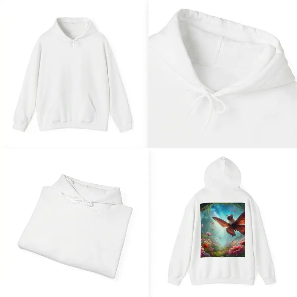 Siamese Cat Butterfly Wings Fantasy Forest – Hoodies