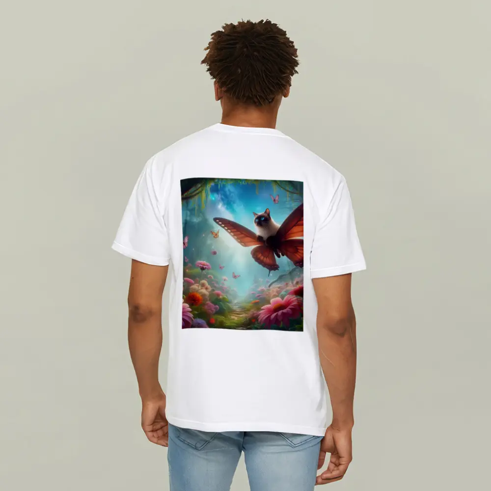 Siamese Cat Butterfly Wings Fantasy Forest – T-Shirts