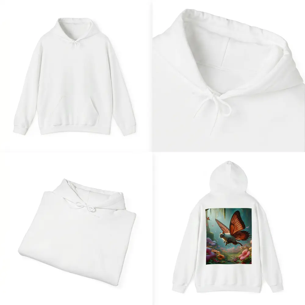 Siamese Butterfly Cat Flying Enchanted Forest – Hoodies