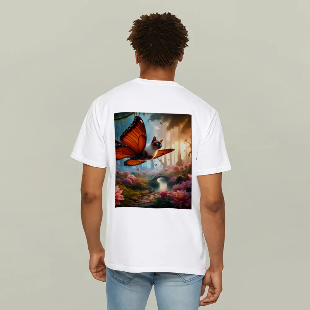 Siamese Cat Butterfly Wings Fantasy Forest – T-Shirts