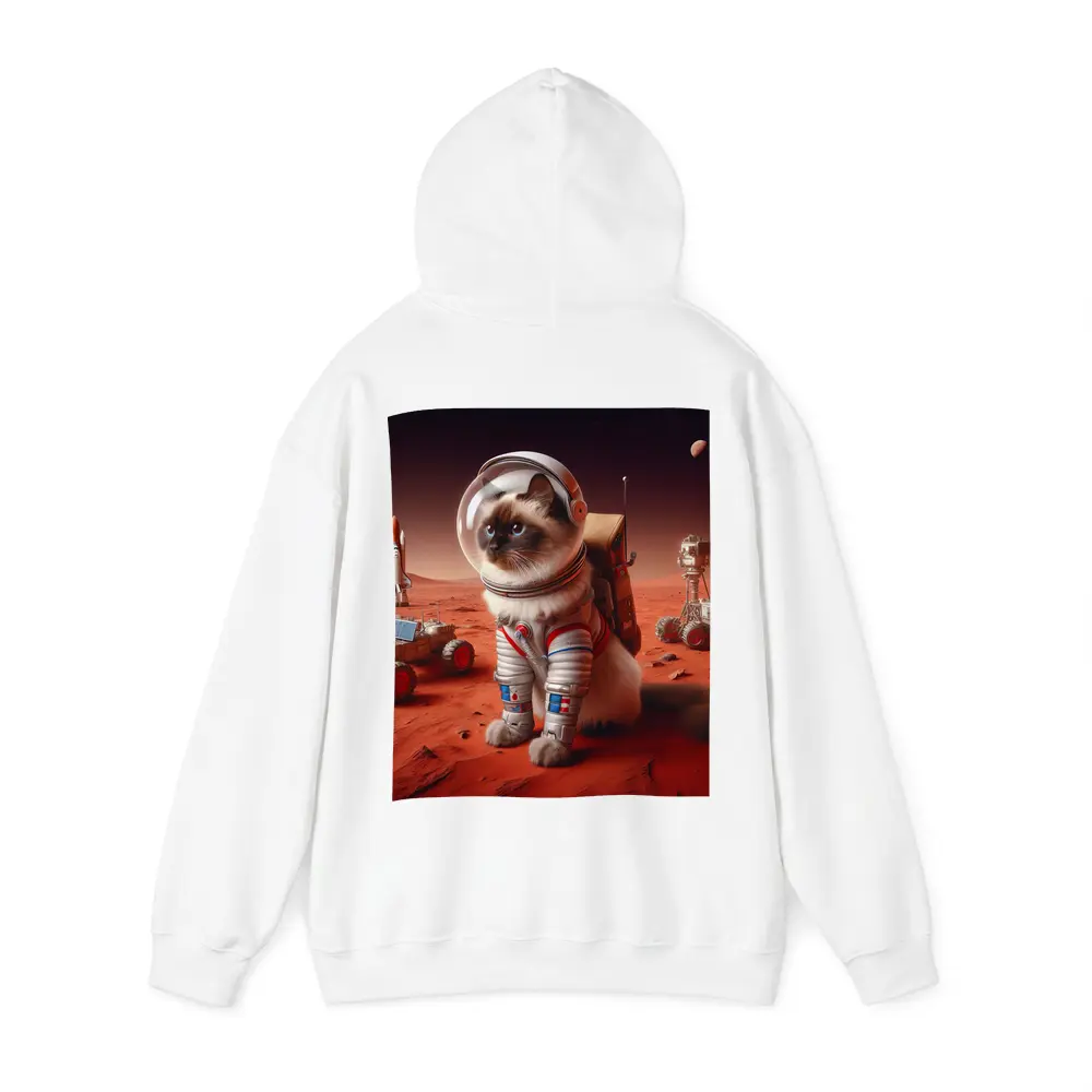 Birman Cat Astronaut On Mars Surface – Hoodies