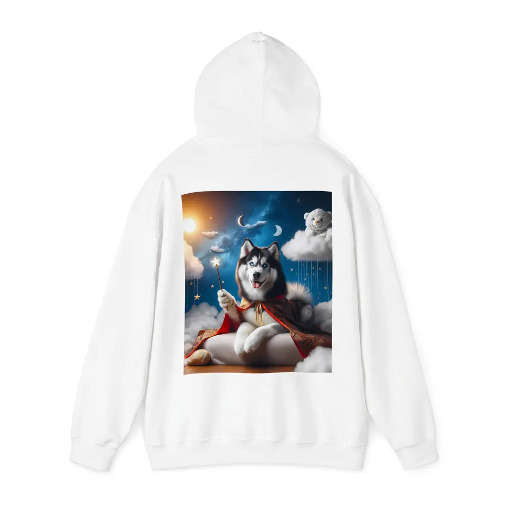 Siberian Husky Wizard Cape Stars Sky – Hoodies