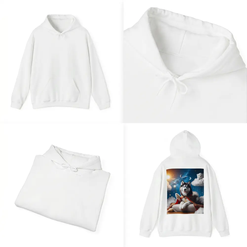 Siberian Husky Wizard Cape Stars Sky – Hoodies