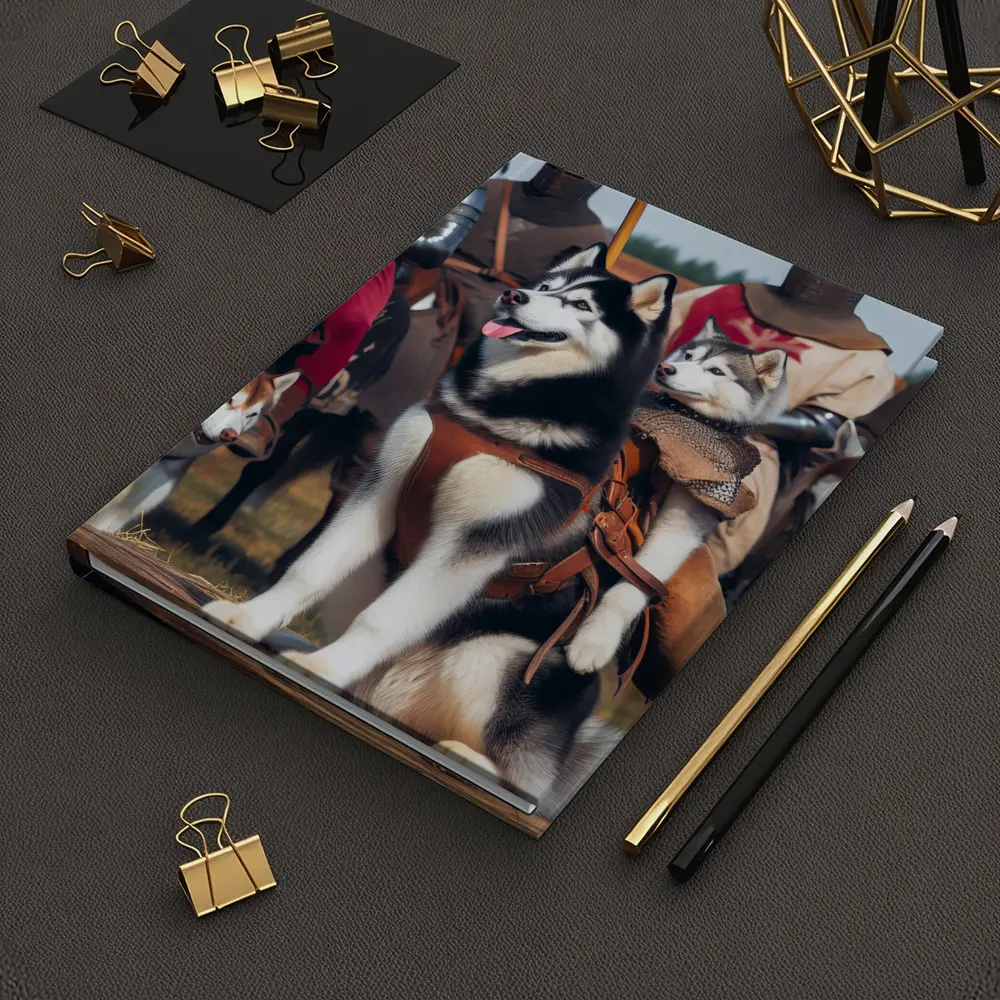 Siberian Husky Dogs Medieval Knights Fantasy – Notebooks