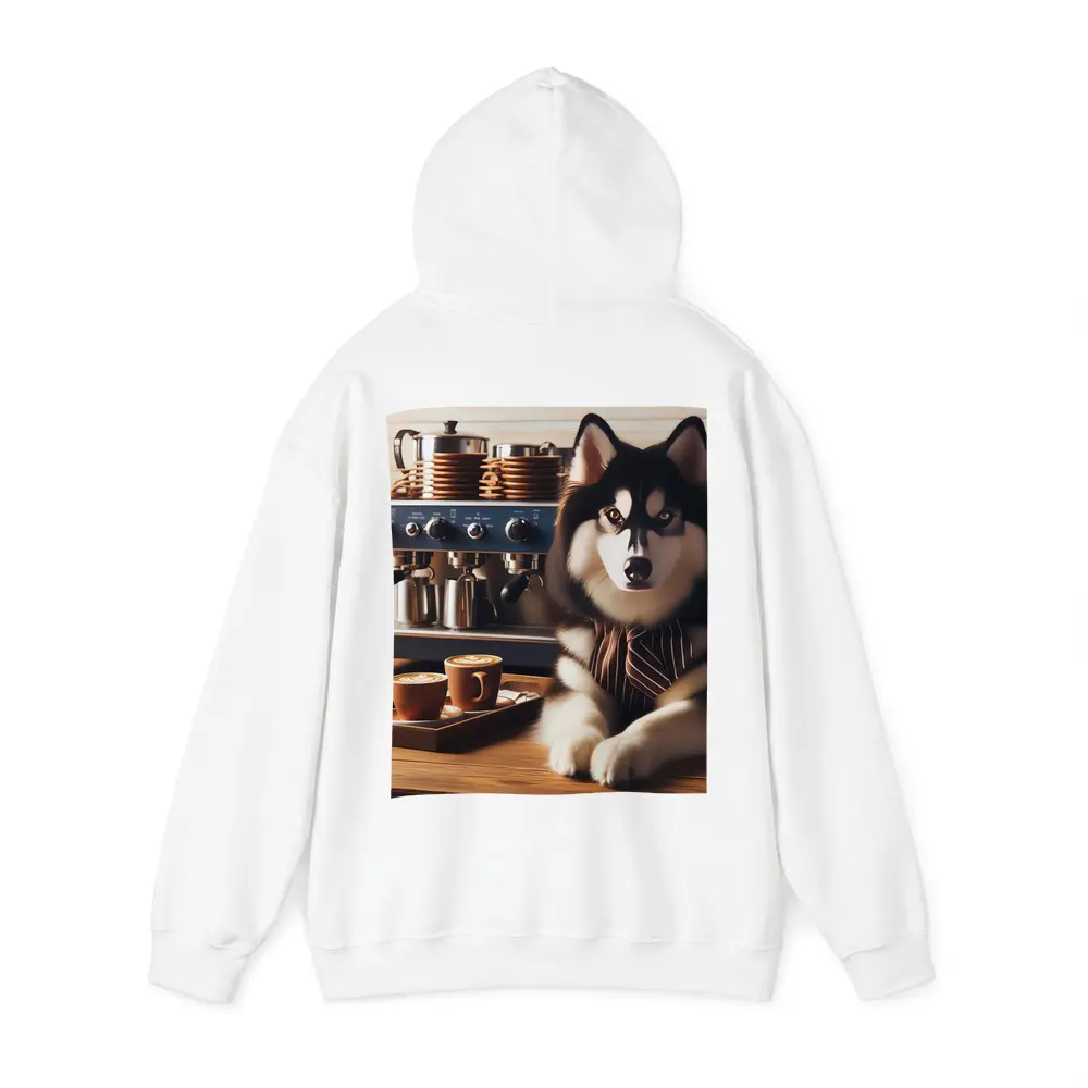 Siberian Husky Barista Espresso Machine Coffee Shop – Hoodies