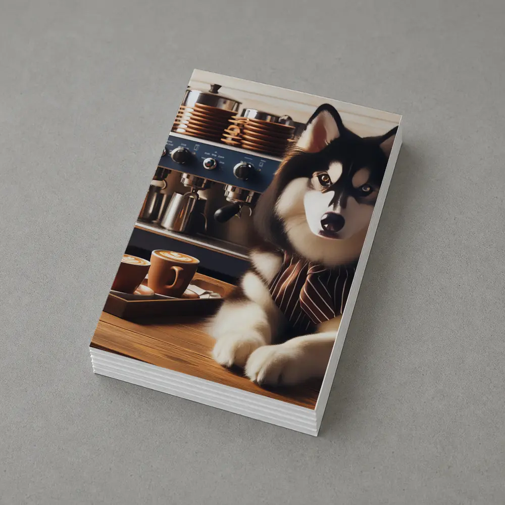 Siberian Husky Barista Espresso Machine Coffee Shop – Postcards
