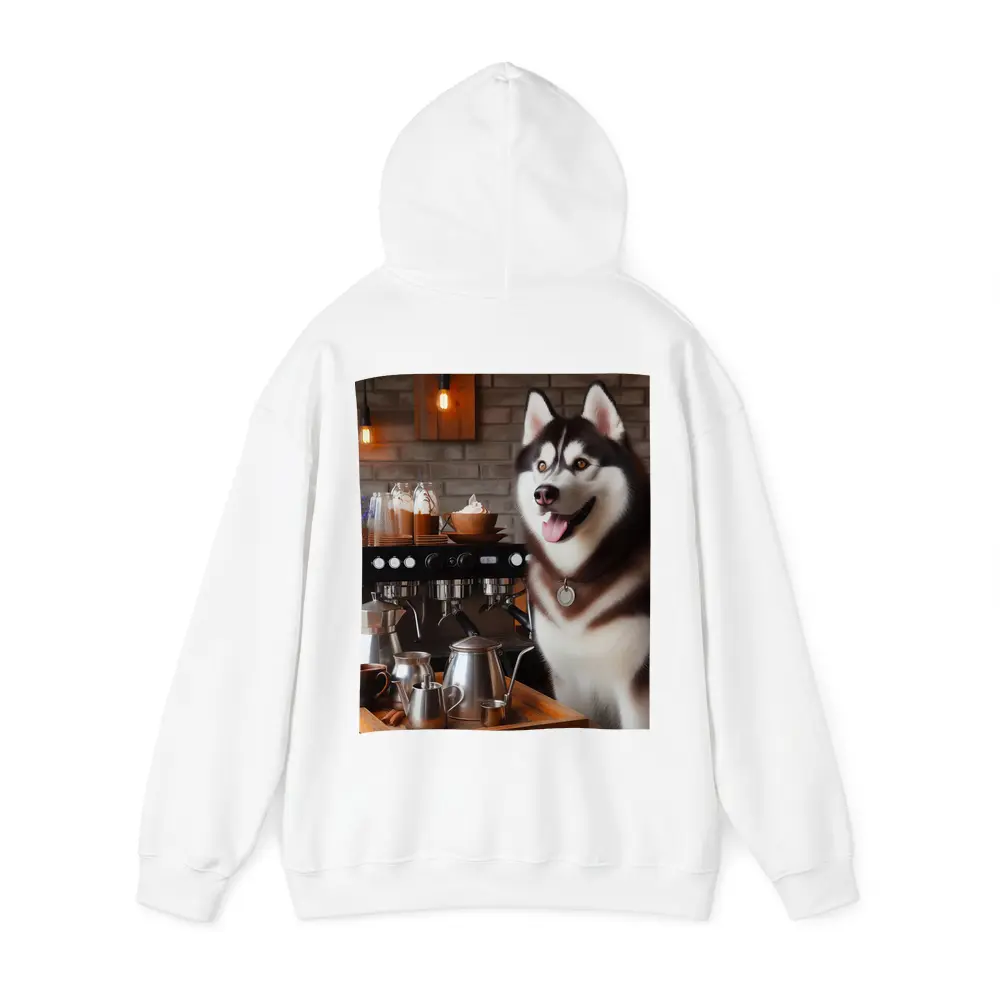 Siberian Husky Barista Coffee Shop Art – Hoodies