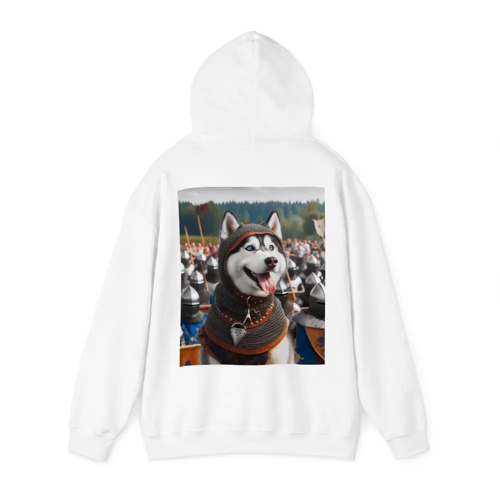 Siberian Husky Knight Chainmail Medieval Army – Hoodies