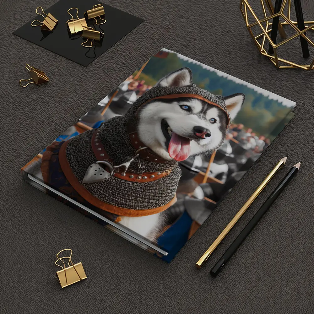 Siberian Husky Knight Chainmail Medieval Army – Notebooks
