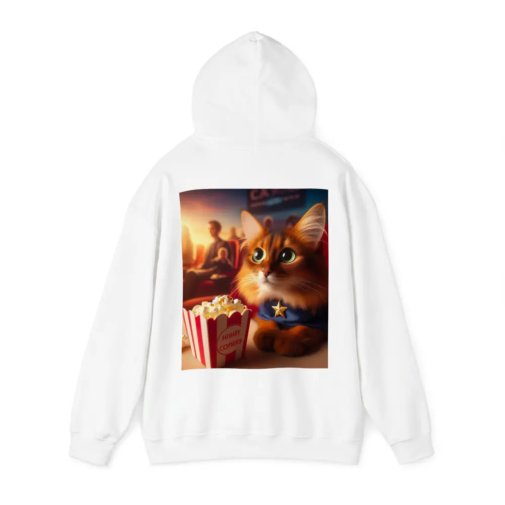 Somali Cat Superhero At Movie Theater – Hoodies