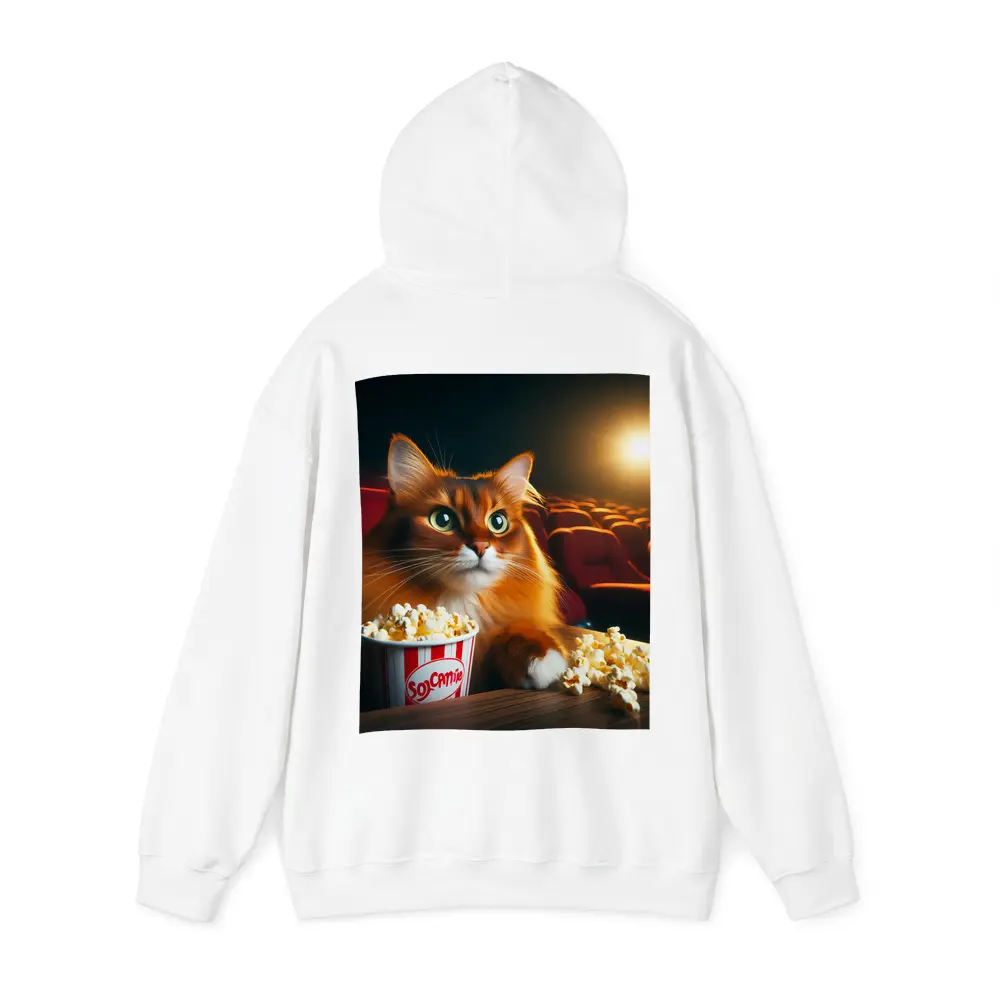 Somali Cat Watching Movie Theater Popcorn – Hoodies