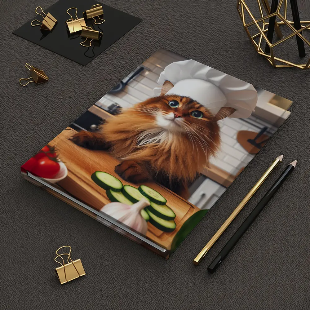 Somali Cat Chef Hat Kitchen Cooking – Notebooks