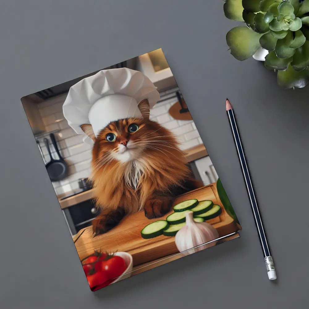 Somali Cat Chef Hat Kitchen Cooking – Notebooks