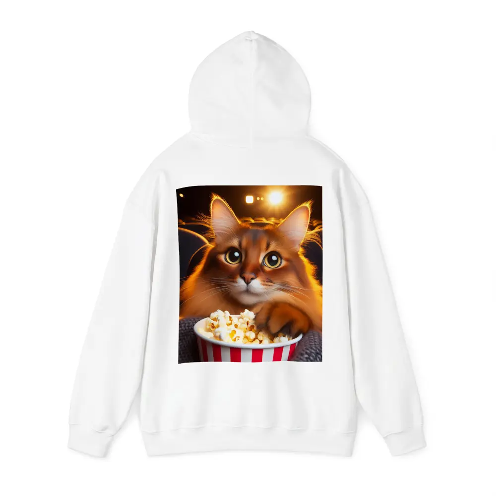 Somali Cat Eating Popcorn Movie Theater – Hoodies
