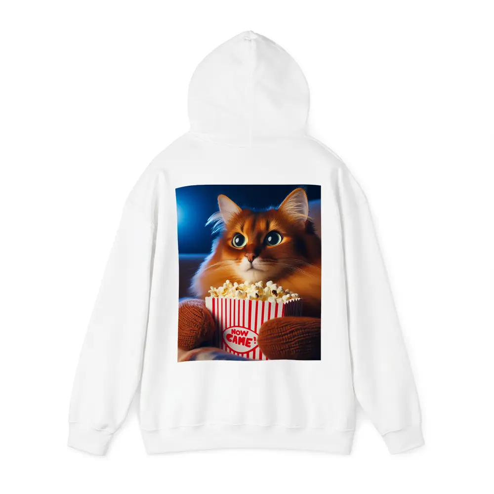 Somali Cat Watching Movie With Popcorn – Hoodies