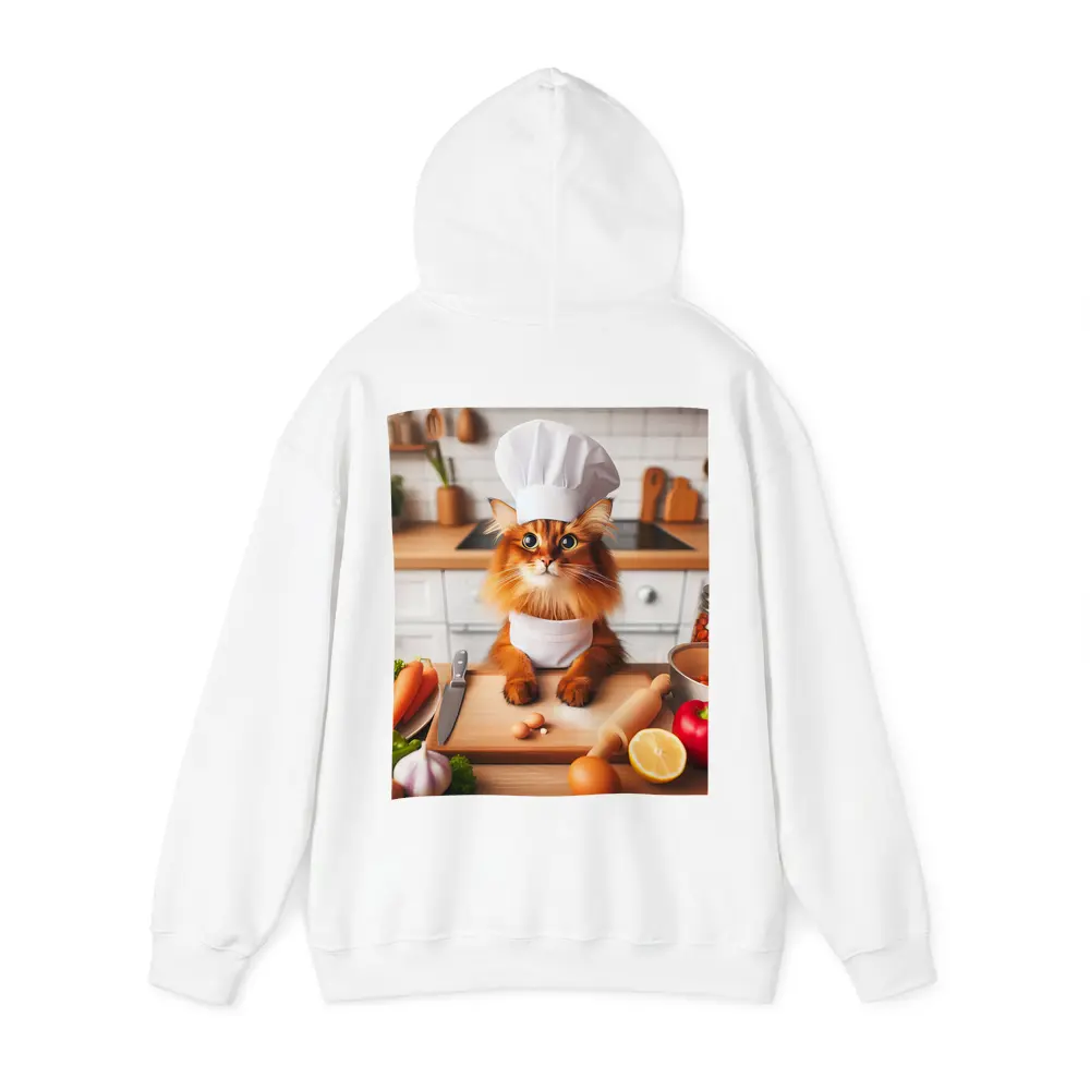 Somali Cat Chef Cooking in Kitchen – Hoodies