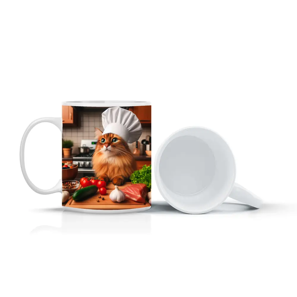 Somali Cat Chef Hat Kitchen Cooking – Mugs