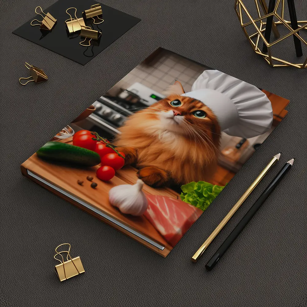 Somali Cat Chef Hat Kitchen Cooking – Notebooks