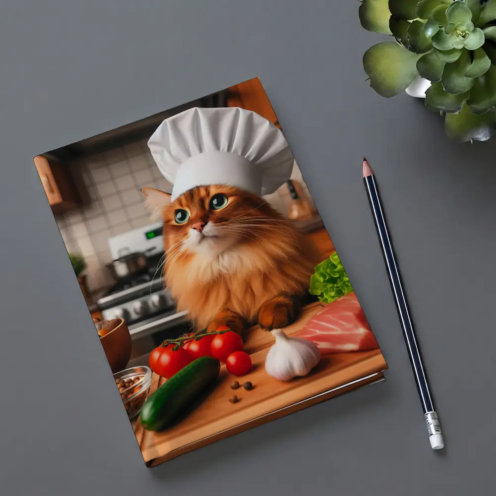 Somali Cat Chef Hat Kitchen Cooking – Notebooks
