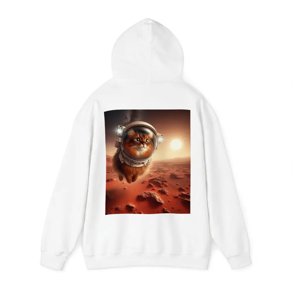 Somali Cat Astronaut Flying Over Mars – Hoodies