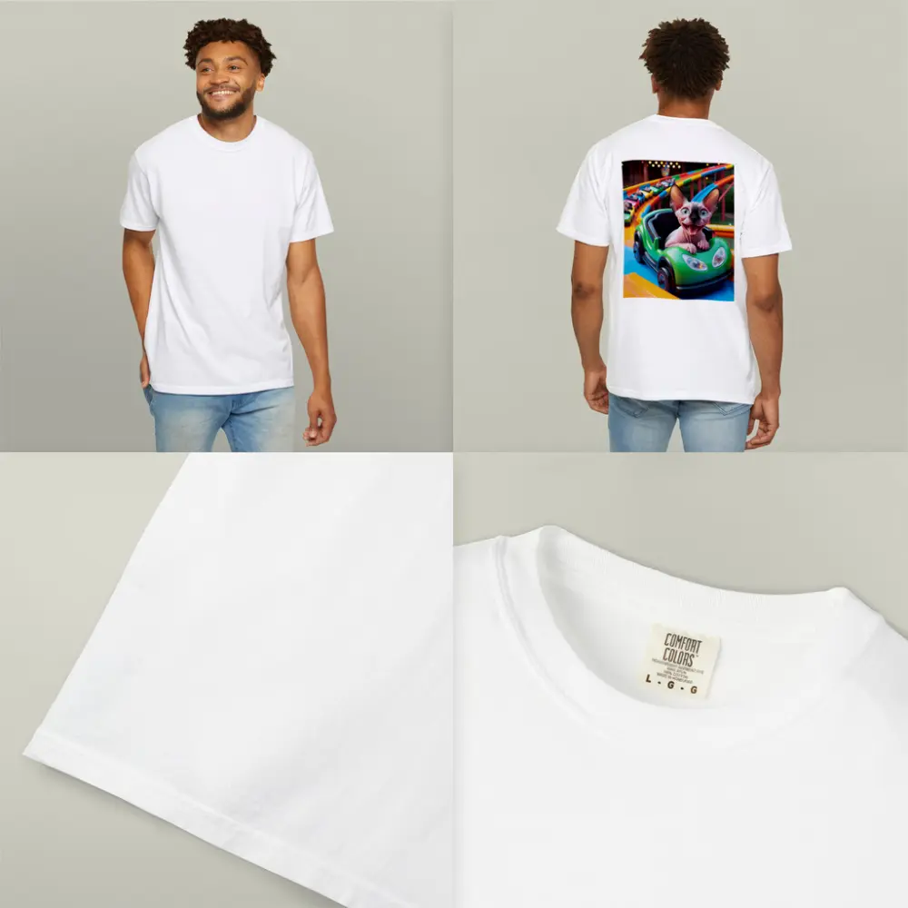Sphynx Cat Riding Roller Coaster Amusement Park – T-Shirts