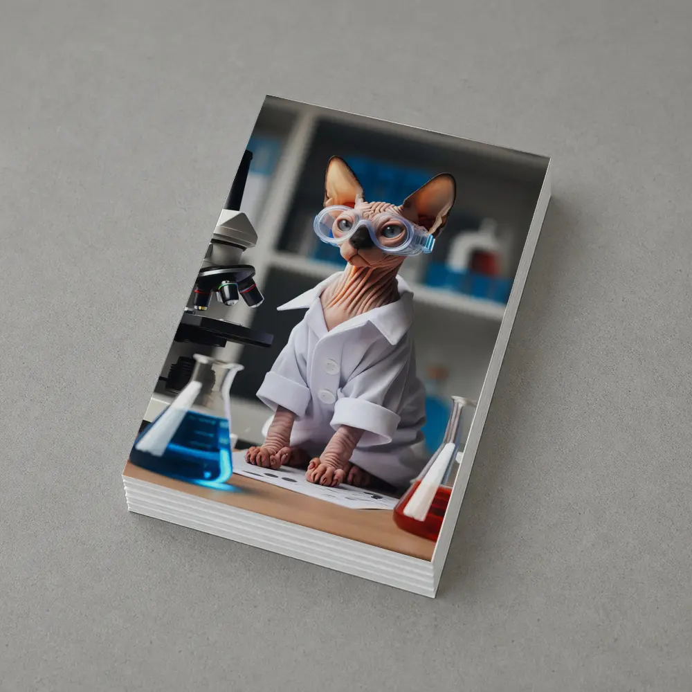 Sphynx Cat Scientist Lab Coat Laboratory – Postcards