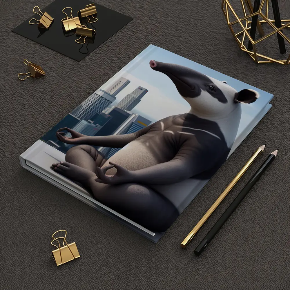 Anteater Meditating Above City Skyline – Notebooks