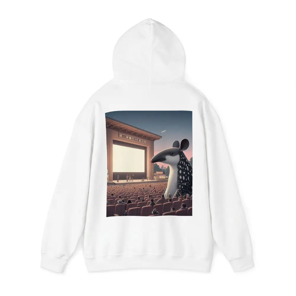 Giant Tapir Watching Outdoor Cinema Night – Hoodies