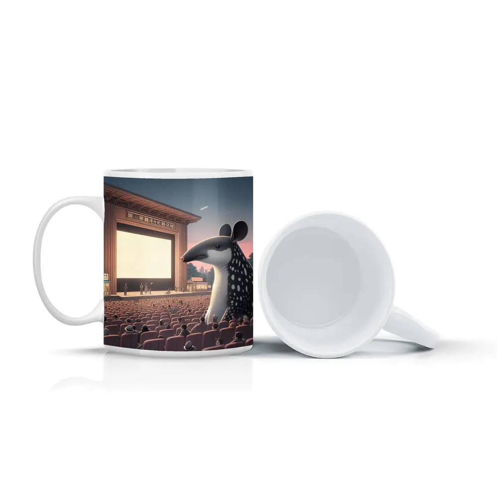 Giant Tapir Watching Outdoor Cinema Night – Mugs