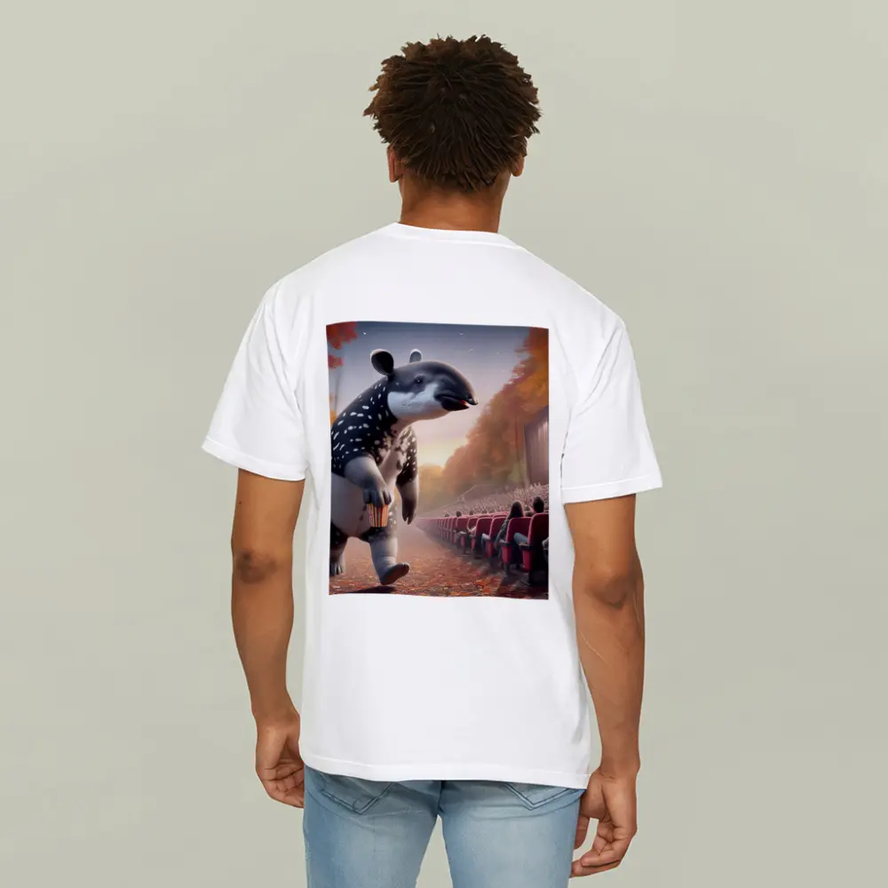 Tapir With Popcorn At Outdoor Cinema – T-Shirts
